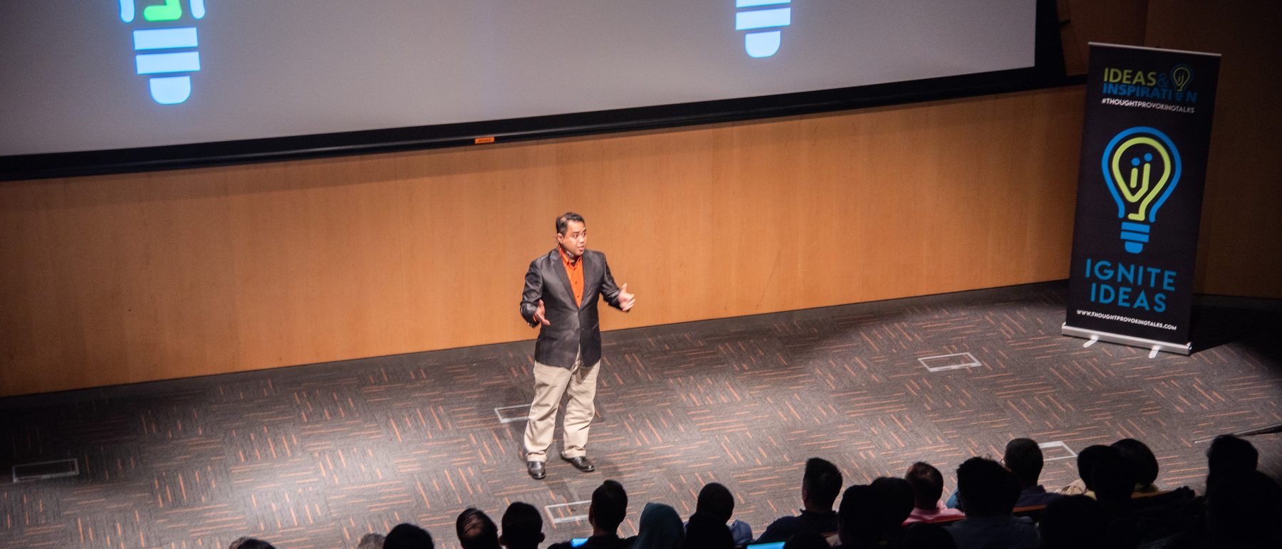 Hazriq Idrus speaking at Ideas & Inspiration